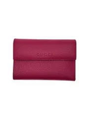 GUCCI 3つ折り財布 レザー ピンク レディース 346057