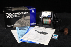 【箱・取扱説明書付き】 DAIWA ダイワ TS-X500 TANASENSOR タナセンサー X500 電動リール ブラック フィッシング 趣味_JFO_B1227-F009