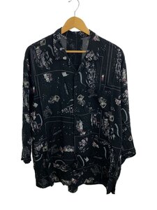 Porter Classic◆アロハシャツ/1/レーヨン/BLK/総柄