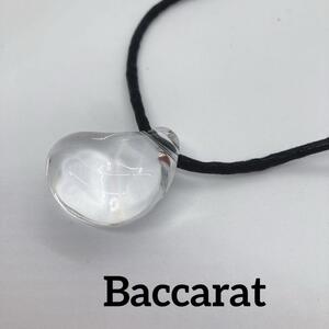 【美品】Baccarat　バカラ　ネックレス　クリスタル　透明　無色　プレゼント