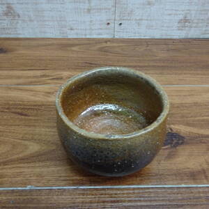 ◇抹茶茶碗　粉引茶碗　陶器　茶道具　村田刻印　A-1