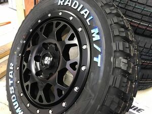 4本セット XTREME-J XJ04 16x6.5J 6/139.7 +38 SBK MUDSTAR radial M/T 215/65R16 ホワイトレター 200系ハイエース オフロード 悪路に強い