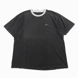 Tommy Jeans トミージーンズ 半袖 Tシャツ ブラック USA製 size XXL #23182 送料360円 アメカジ Tee カジュアル ストリート