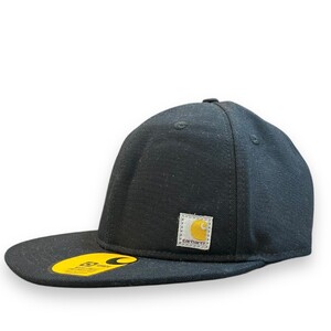 CARHARTT 2023 FALL モデル FIRM DUCK FLAT BRIM CAP キャップ 帽子 F ブラック AH1604-M カーハート ファームダックフラットブリム