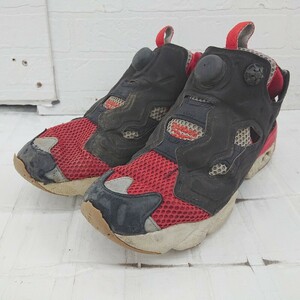 ◇ Reebok リーボック INSTAPUMP FURY OG FV1571 スニーカー シューズ サイズ24.0cm ブラック レッド グレー レディース E