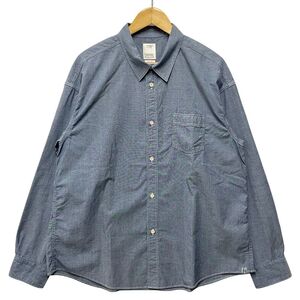 VISVIM ビズビム 品番 0124105011018 1920 SHIRT L/S DMGD シャツ インディゴ サイズ3 正規品 / 34521