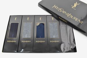 (1012M 0103M26) 1円～ 未使用 YSL イヴサンローラン ピエールバルマン メンズ 靴下 サイズ25cm 5点セット ソックス くつ下 ビジネス小物