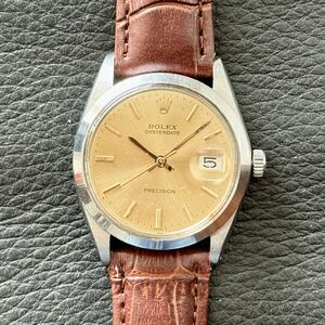 ロレックス オイスターデイト 6694 Rolex Oyster Date 手巻き シャンパン文字盤