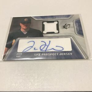 Jason Hart 2001 UD SPX RC auto Jersey