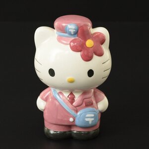 ●522895 美品 キティちゃん 貯金箱 ゆうちょ 非売品 郵便屋さん 2003 サンリオ ハローキティ