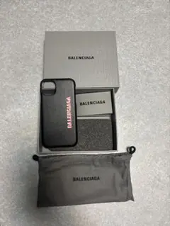 バレンシアガBALENCIAGA iPhone11ケース レザーブラック