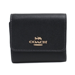 【新品未使用正規品】コーチ COACH 三つ折り財布 CF427-IMBLK レディース グラファイト/ブラック ブラック