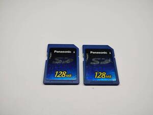  2枚セット　128MB　メガバイト　Panasonic　SDカード　メモリーカード