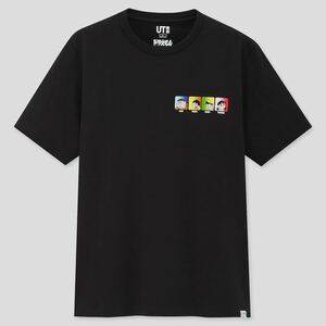 ドラえもん UT（グラフィックTシャツ・半袖）ユニクロ ブラック のび太 ジャイアン スネ夫 しずかちゃん メンズM のび太の新恐竜