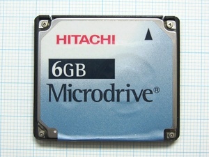 ★HITACHI　Microdrive　マイクロドライブ　６ＧＢ CF　TypeⅡ 中古★送料８５円・１８５円