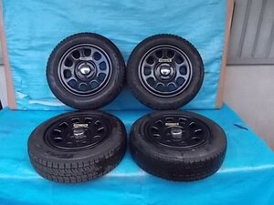 ブリザックVRX2 155/65R14 デイトナ 4穴 ホイール付 4本set №ZHR40270