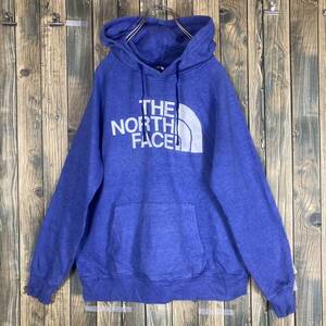 THE NORTH FACE ノースフェイス 紺系 プリントロゴ アメリカ輸入/ビンテージ/パーカー/フーディー/古着/古着卸