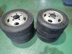 TOPY　17.5×6.00　120-9TCR　鉄ホイール6本セット　コースター、リエッセ　215/70Ｒ17.5タイヤおまけ付き　24053107