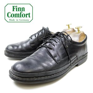 7表記　26㎝相当　Finn Comfort　フィンコンフォート　レザーシューズ　ブラック/24.4.12/P673