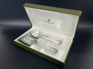 ★美品 Christofle クリストフル カトラリー スプーン フォーク セット シルバー 銀食器 ケース付き