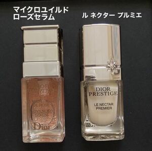 ディオール◆新製品ル ネクター プルミエ＆マイクロ ユイルド ローズセラム【各5ml】お箱無し