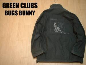 GREEN CLUBSフリースライナーカバーオール4正規グリーンクラブWARNER BROS.バックスバニー BUGS BUNNYジャケットルーニーチューンズ