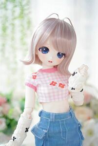 BJDドール用ウィッグ 8-9インチ MDD/kumako/DDサイズ通用 全3色 1/3 球体関節人形 doll