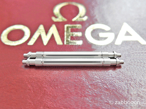 オメガ純正 OMEGA バネ棒 18mm スピードマスターAutomatic 3510 3511 3513 シーマスター300 36mm 2本１セット 新品 送料無料！