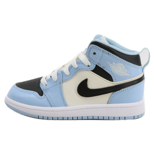 ナイキ PS Air Jordan 1 Mid Ice Blue PSエアジョーダン1 ミッド アイスブルー ミッドカットスニーカー キッズ US12C/18.0cm 640737-401