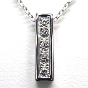 1円〜!!TASAKI(田崎真珠)《K18 天然ダイヤモンドネックレス》J 約2.8g 約41.5cm diamond necklace EC4/EC4 E120