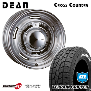 4本セット クリムソン DEAN ディーン クロスカントリー グレー 17x8.0J 6/139.7 +20 MONSTA モンスタ テレーングリッパー A/T 265/70R17