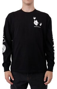 Polar Skate Co., (ポーラー) ロンT ロングTシャツ 長袖 Demon L/S Shirt Black ブラック (2XL) スケボー SKATE SK8 スケートボード