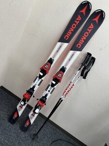 【154892】スキー板 ATOMIC REDSTER SX JR 130cm アトミック ストック100cm