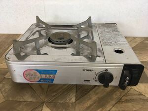 N キッチン雑貨2】タイガー TIGER カセットガスコンロ ハイパワフル CKJ-1800 アルミボディー カセットコンロ 卓上コンロ キャンプ 現状