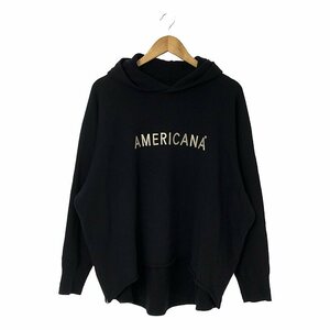 Americana / アメリカーナ | コットン ロゴパーカー | ネイビー | レディース