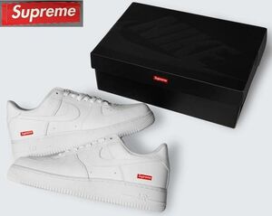 新品 正規品 27㎝ Supreme NIKE AIR FORCE 1 LOW シュプリーム ナイキ エアフォース ロウ 白 ホワイト 未使用 最新 24 本物 CU9225-100