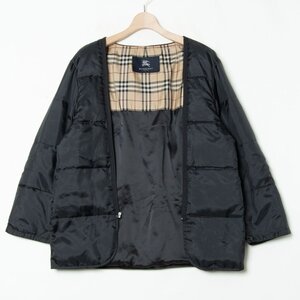 【1円スタート】BURBERRY LONDON バーバリー ライナーダウンジャケット インナーダウン キュプラポリエステル 黒 ブラック L メンズ