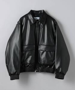 24aw HYKE FAUX LEATHER JACKET ハイク フェイク レザー ジャケット サイズ3 新品