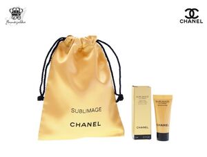 シャネル CHANEL サブリマージュ ラ クレーム SUBLIMAGE LA CREME 巾着ポーチ アイクリーム 2点セットサンプル 5ml 【Used 開封品】