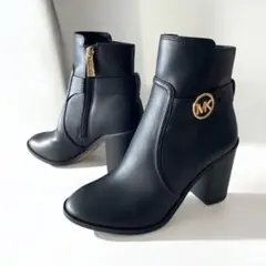 未使用級‪☆MICHAEL KORS ブラック ショートブーツ MKロゴ 箱付き