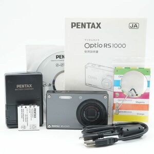 【美品】PENTAX ペンタックス Optio RS1000 ブラック #854-1