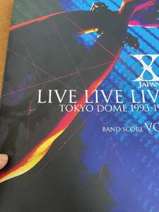 ★ X JAPAN Tokyo Dome Live 1993-1996 Vol.1 ヨシキ Yoshiki エックスジャパン バンドスコア 楽譜 東京ドーム ライブ