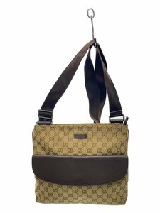 GUCCI◆GUCCI グッチ ショルダーバッグ/キャンバス/BRW/総柄/256100