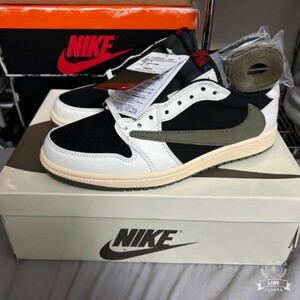 【新品未使用品】NIKE×TRAVIS SCOTT AIRJORDAN1 LOW OG SP ナイキ×トラヴィススコット　スニーカー　　　サイズ27