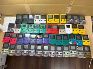 動作未確認 ジャンク GAME BOY 本体 49点 まとめ売り 大量 ゲームボーイ カラー LIGHT ライト pocket ポケット ゲーム機 Nintendo 10982y