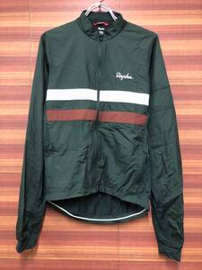 HZ613 ラファ Rapha BREVET LONG SLEEVE WINDBLOCK JERSEY 長袖 サイクルジャージ 深緑 S