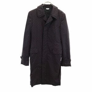 コムデギャルソンオムプリュス 2011年 日本製 ドット 長袖 ウールコート S ブラック系 COMME des GARCONS HOMME PLUS メンズ