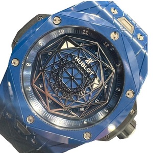 ウブロ HUBLOT ビッグ・バン ウニコ サンブルー セラミックブルー 415.EX.7179.VR.MXM119 セラミック 腕時計 メンズ 中古