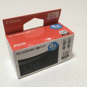 発送方法注意　期限切れ　新品　未使用　純正　Canon キャノン　インクカートリッジ　インクタンク　BCI-320PGBK ブラック　2個パック