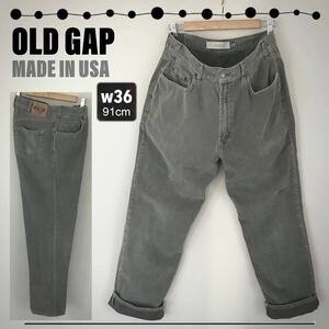 OLD GAP★90s USA製★コーデュロイジーンズ★リラックスフィット/ルーズ&テーパードジーンズ★w36/91cm 2309S106